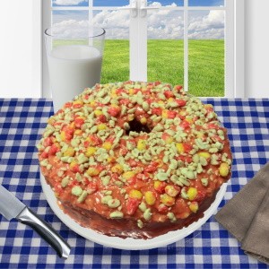 Candy Corn Pound Cake